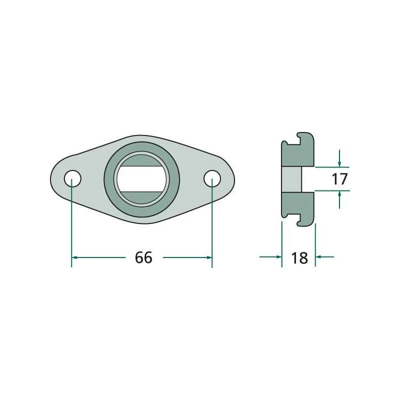 Supporto guida dito retrattile SPS con calotta per mietitrebbie John Deere, Massey Ferguson, codice OEM Z30752