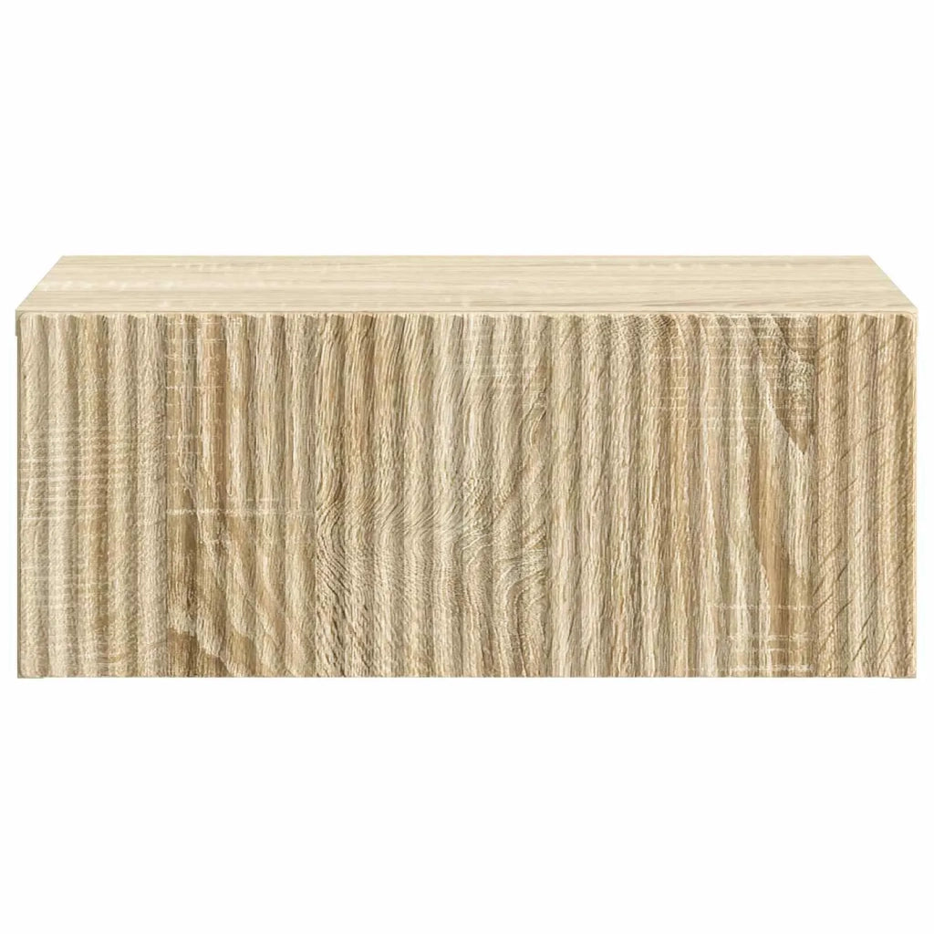 Mobiletto da notte a muro Rovere Sonoma 49 x 34,5 x 20 cm 898449
