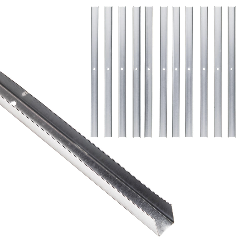 Guida u standard 2 m acciaio zincato sp 0,6 mm fissaggio cartongesso 12 pezzi *** misure 40 x 75 x 40 mm, confezione 1