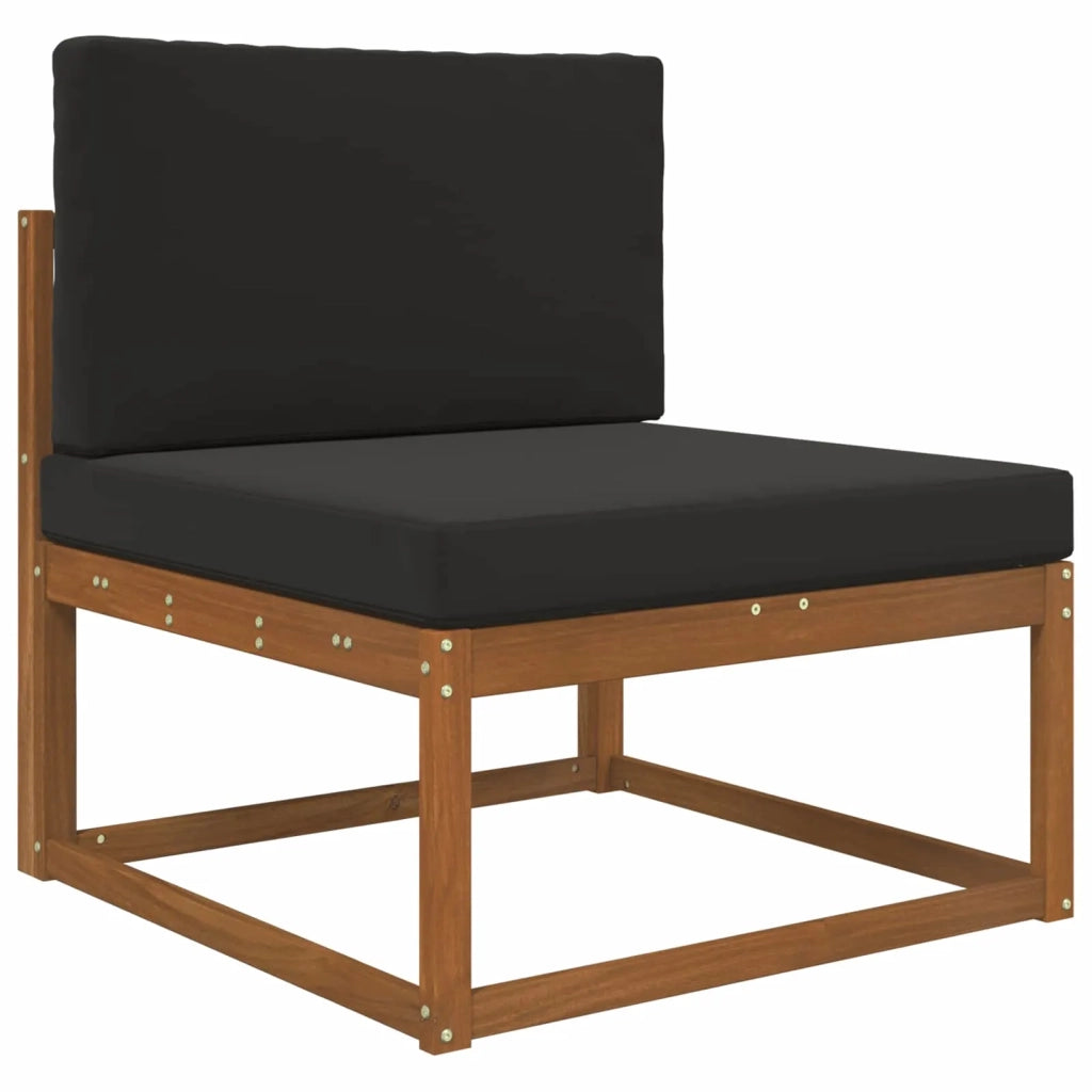 Cuscino per divano da esterno 2 pcs Nero Poliestere