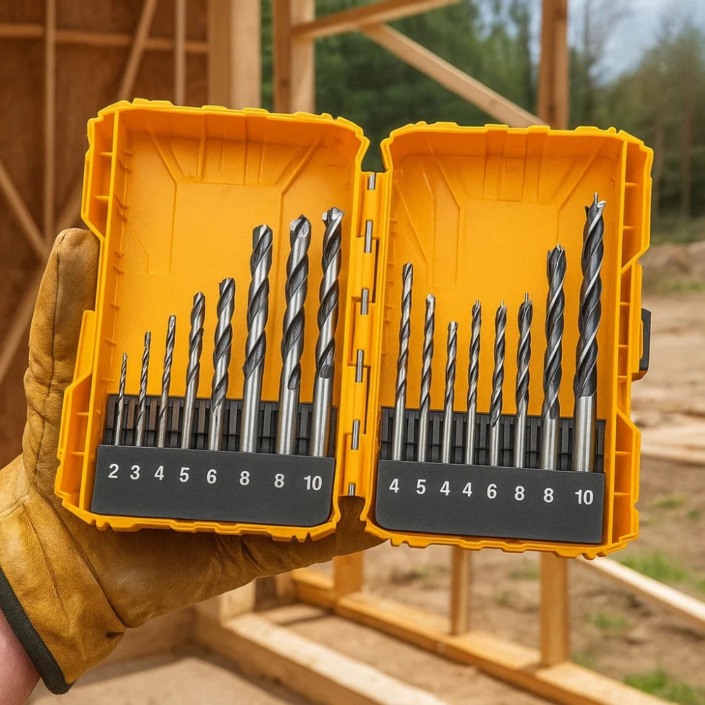 Set 16 punte acciaio trapano muratura legno metallo foratura professionale
