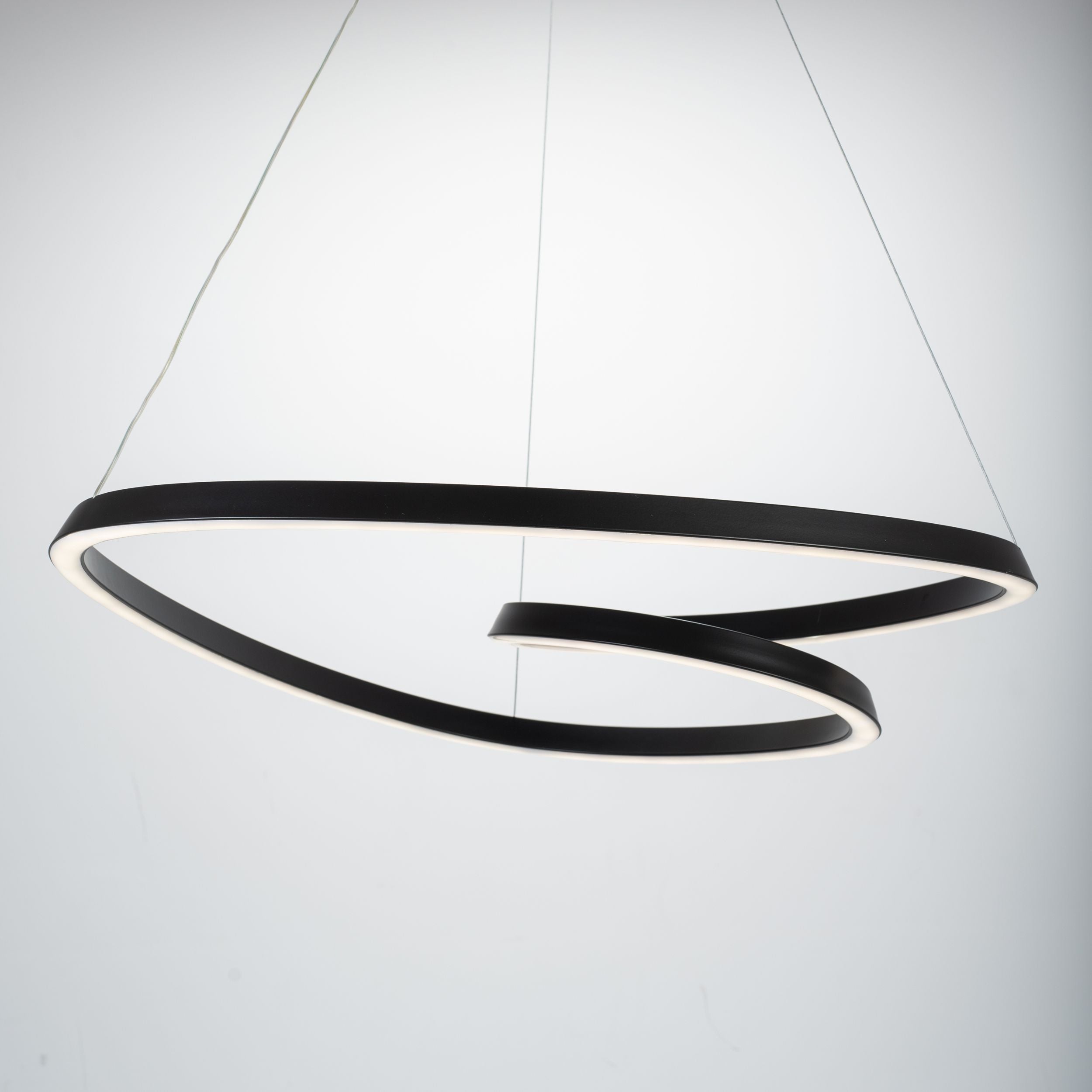 Lampada Da Soffitto Pensile Ring Moderno Led+telecomando App796-cp Cromo