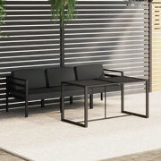 Set Divani da Giardino 4 pz con Cuscini in Alluminio Antracite 3115917
