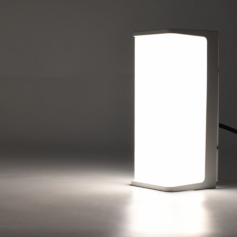 APPLIQUE DA ESTERNO LED RETTANGOLARE LAMPADA DA PARETE MODERNA IN PVC BIANCO LUCE NATURALE 4000K