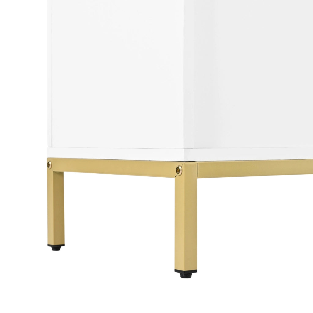 Garderoba con scarpiera; panca e appendiabiti LED; bianco
