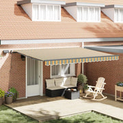 Tenda Retrattile Verde e giallo 450 ×300 cm Tessuto 3331058