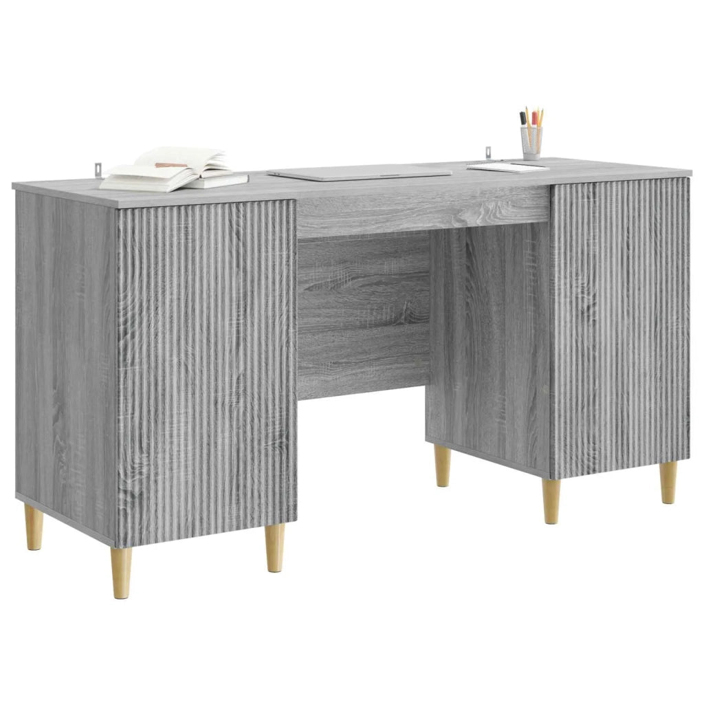 Scrivania Grigio Sonoma 142,5 x 50 x 75 cm Legno ingegnerizzato 3414600