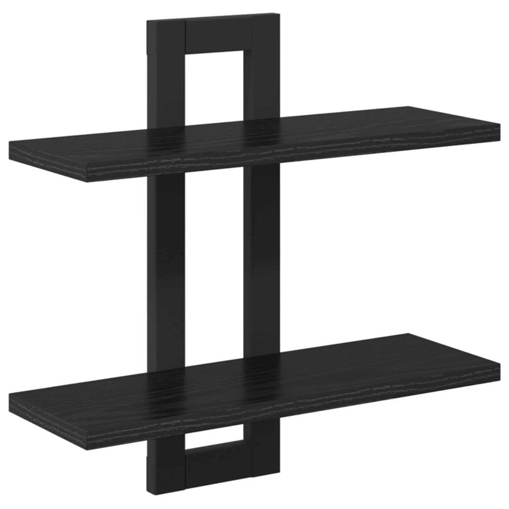 Scaffali flottanti Rovere Nero 40 x 15 x 40 cm 8012413