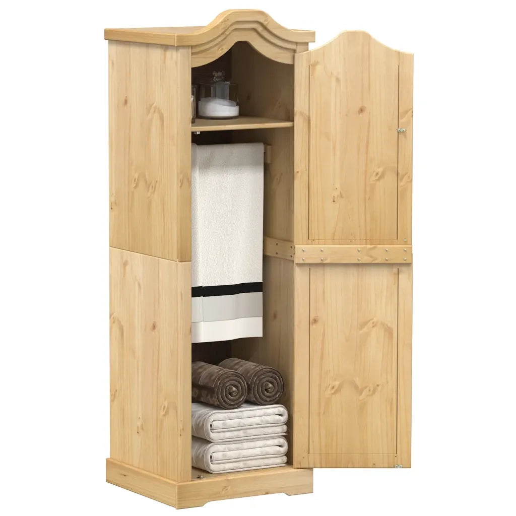 Armadio Corona 55x52x170 cm in Legno Massello di Pino CFW2483910