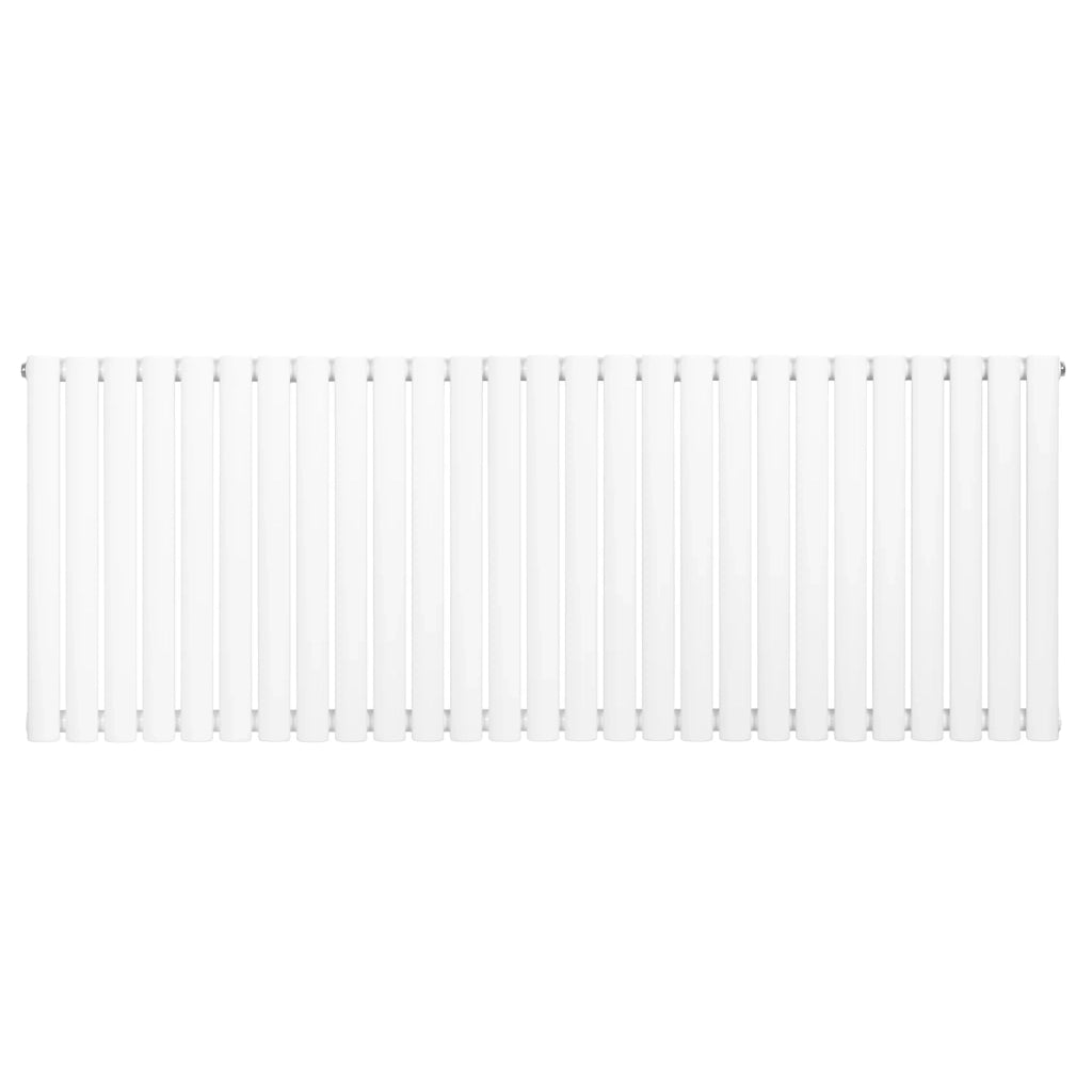 Radiatore Orizzontale Design Ovale Colonna Singola Bianco 600x1620 mm