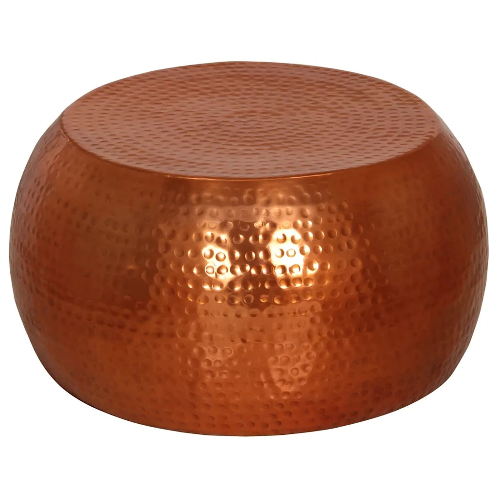 Tavolino da Salotto in Ottone Ã˜55x28 cm in Alluminio