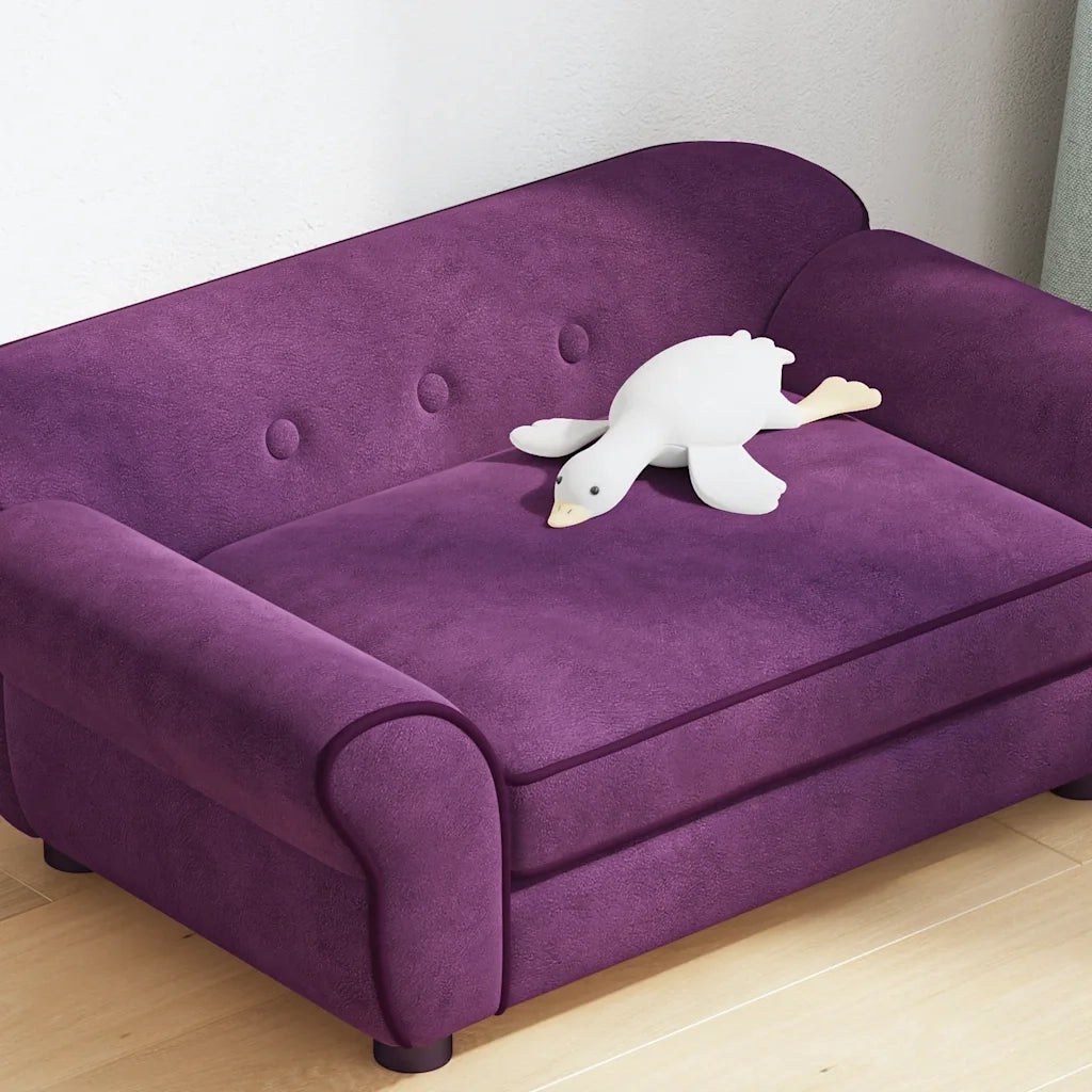 Divano per Cani Borgogna 72x45x30 cm in Peluche 171041