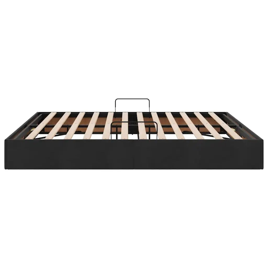 Letto con Contenitore Nero 180 x 200 cm Velluto 3370129