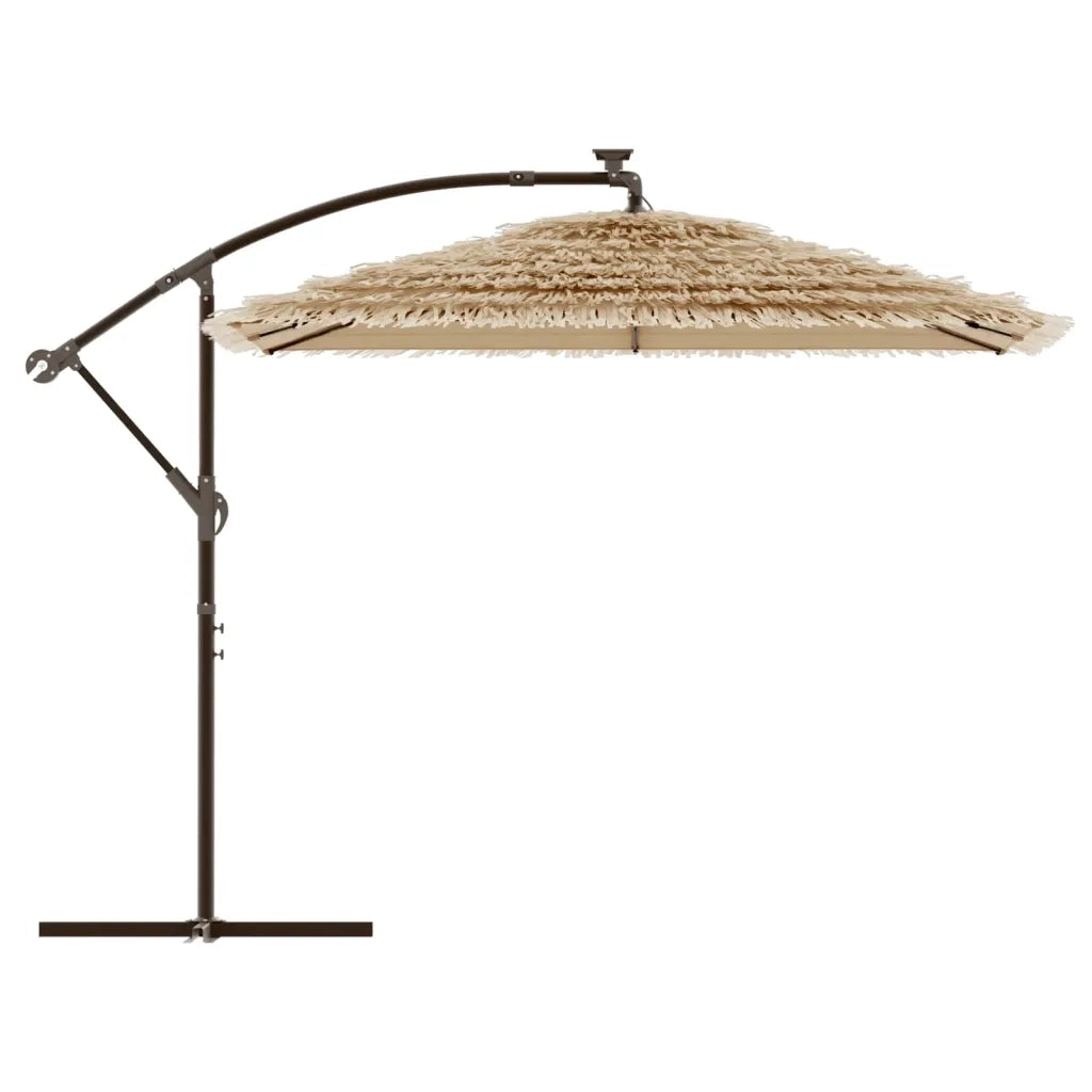 Ombrellone Giardino con Palo in Acciaio Marrone 290x290x238 cm 4005082