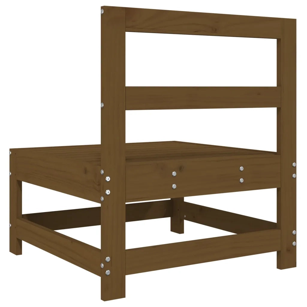 Divani Centrali da Giardino 2pz Ambra in Legno Massello di Pino 825516