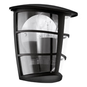 Applique Esterno Moderna Aloria Alluminio Nero 1 Luce E27