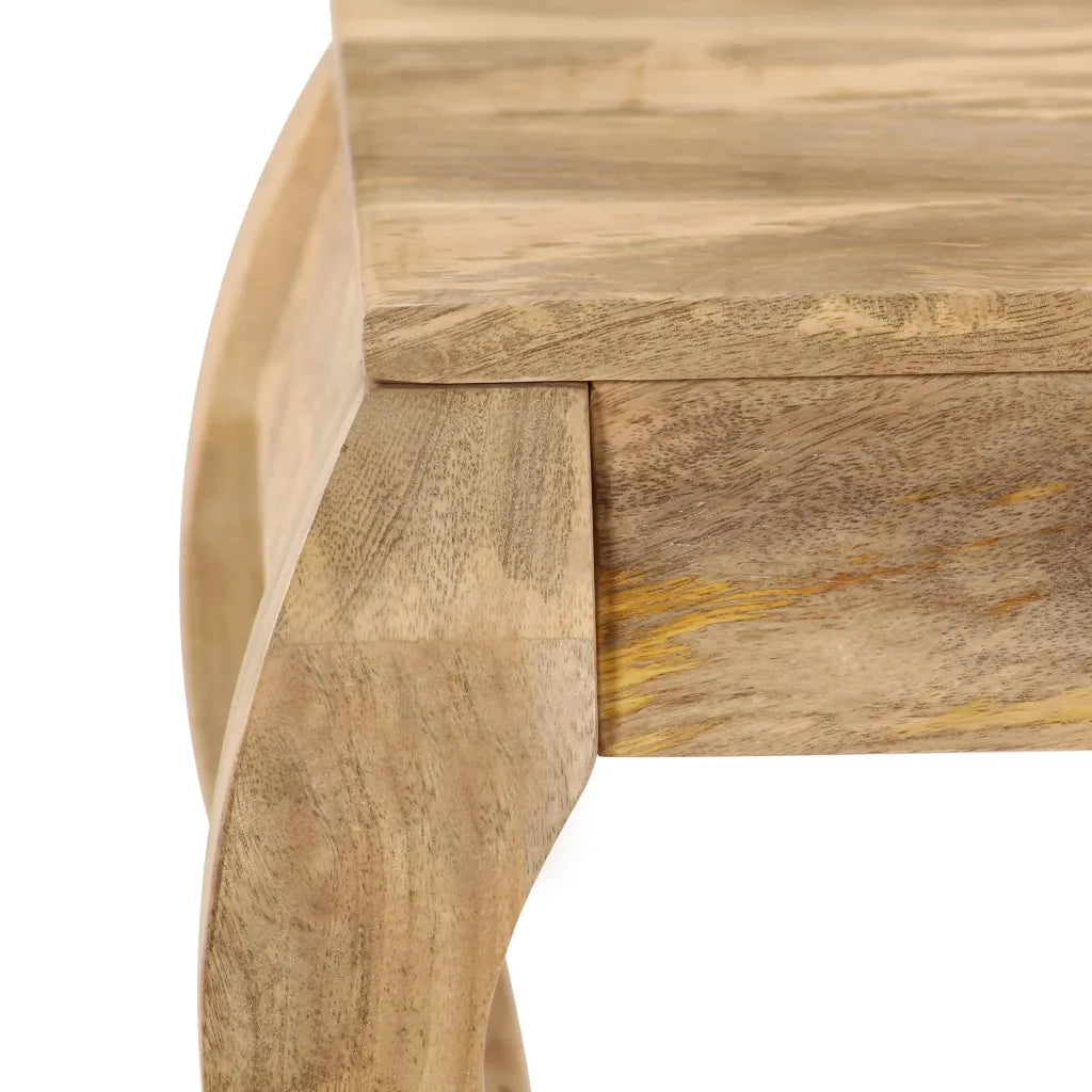 Tavolino da Salotto-Tavolino da soggiorno-Tavolo in Legno Massello di Mango 45x45x40cm