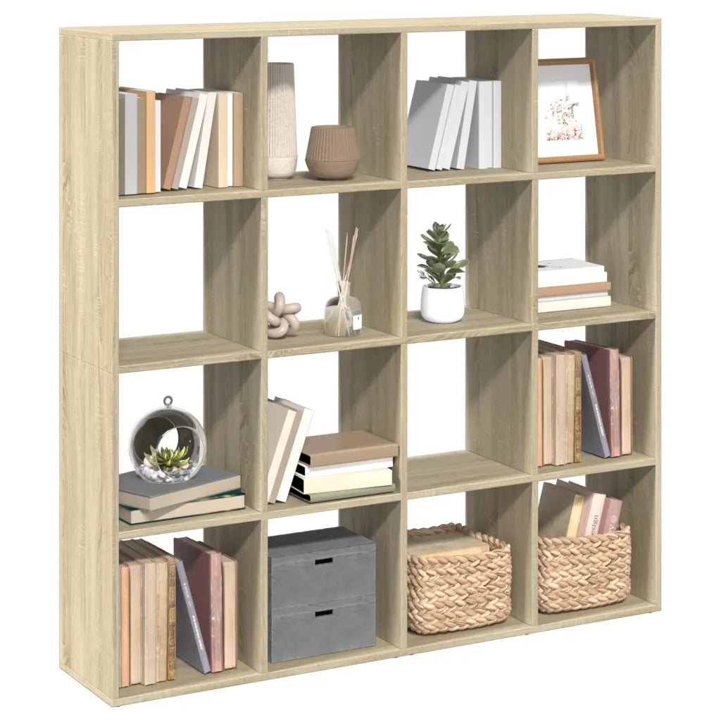 Libreria Rovere Sonoma 137,5x29x137,5 cm in Legno Multistrato 3310291