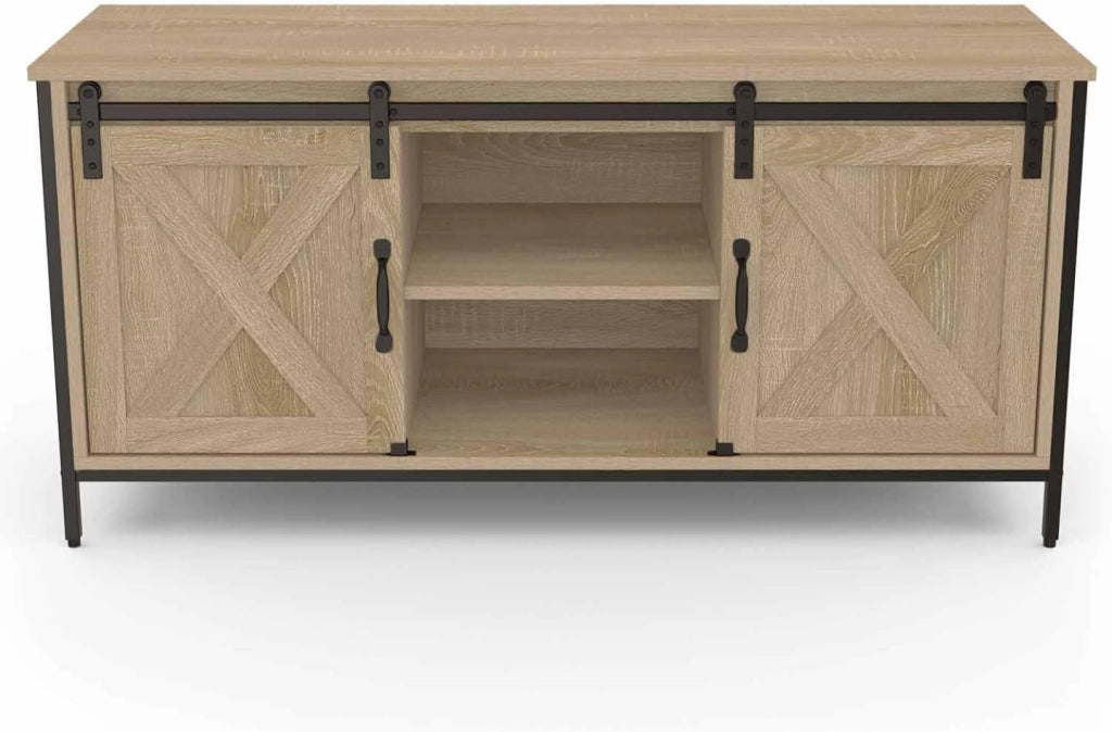 Porta TV 113 cm 2 porte scorrevoli QUEBEC design industriale