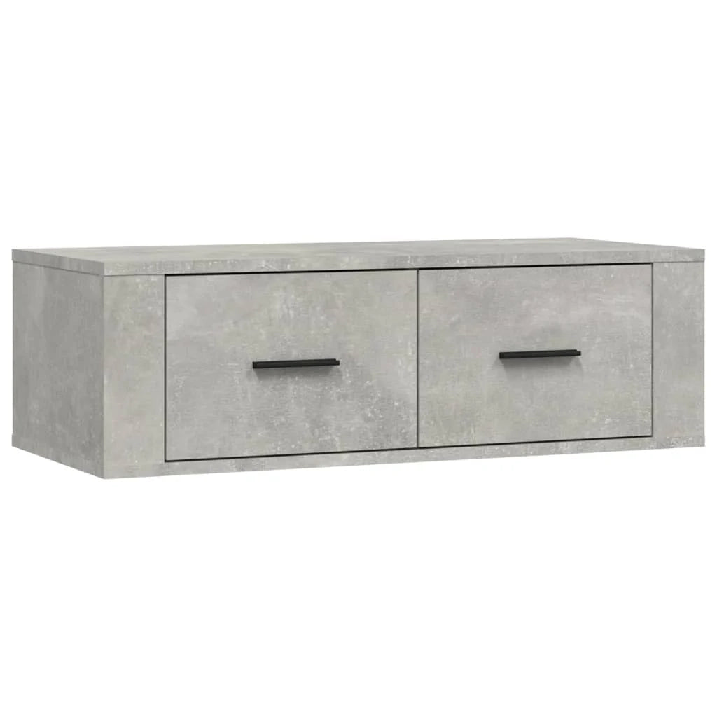 Mobile TV multimediale mensola TV credenza TV montaggio a parete 80 x 36 x 25 cm legno ingegnerizzato grigio 02_0028489