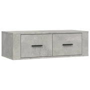 Mobile TV multimediale mensola TV credenza TV montaggio a parete 80 x 36 x 25 cm legno ingegnerizzato grigio 02_0028489