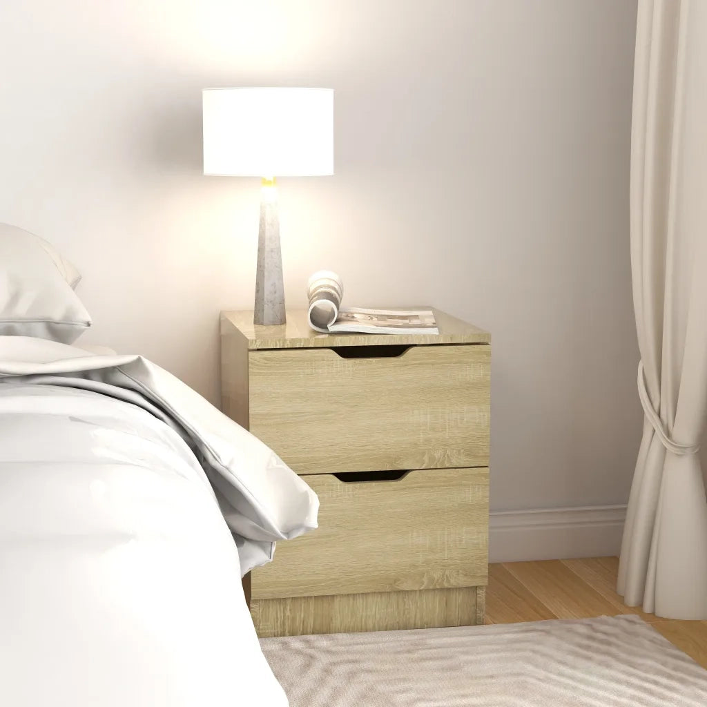 Comodini 2 pz Rovere Sonoma 40x40x50 cm in Truciolato cod mxl 30411
