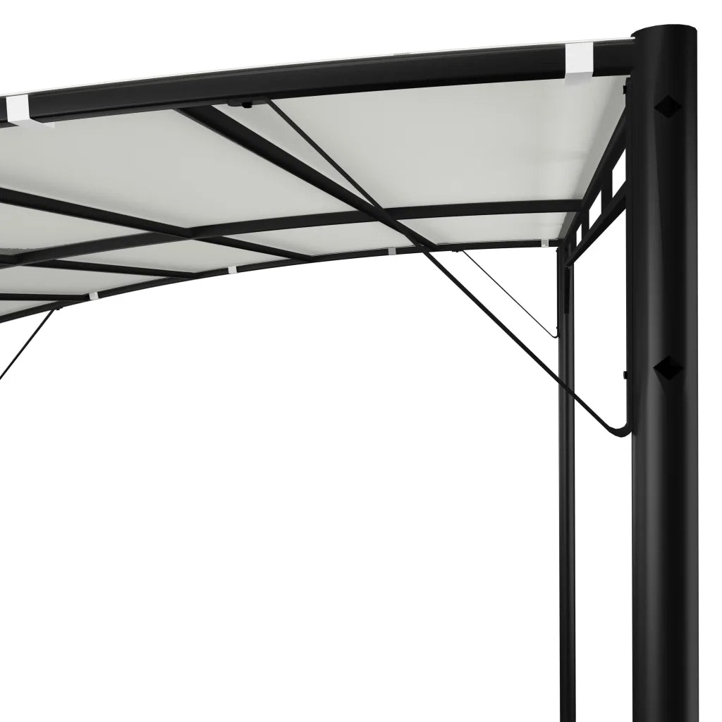 Tenda Parasole da Giardino-Tenda Gazebo 3x3x2,55 m Crema