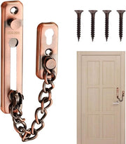 Chiusura di sicurezza per porta - catena di sicurezza - 1 pezzo - rosso - acciaio inossidabile 304