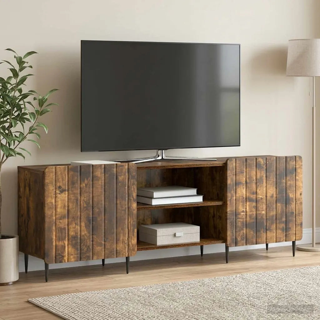 Mobile TV Rovere Fumo 150 x 31 x 52 cm Legno ingegnerizzato 894460