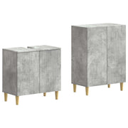 Set di Armadi da Bagno da 2 Pezzi ARNHEM Grigio Cemento 3417606