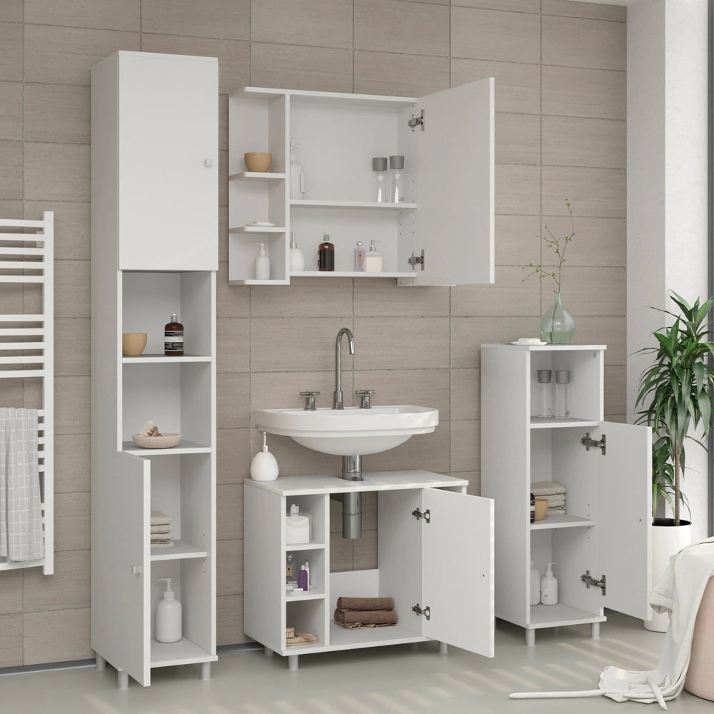 Vicco Set mobili bagno Bianco 2 parti