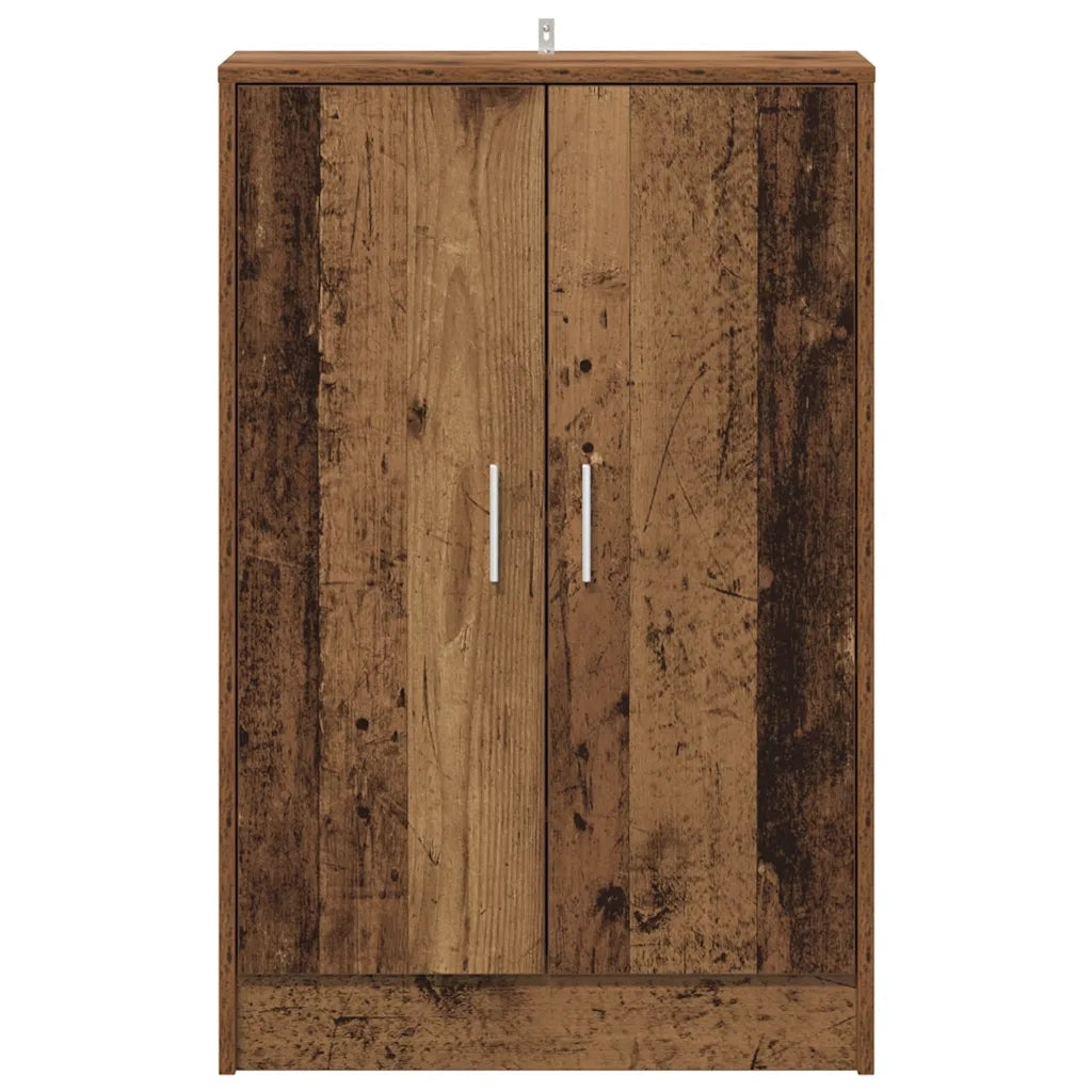 Scarpiera | Mobile per scarpe Legno Antico 60x35x92 cm in Legno Multistrato