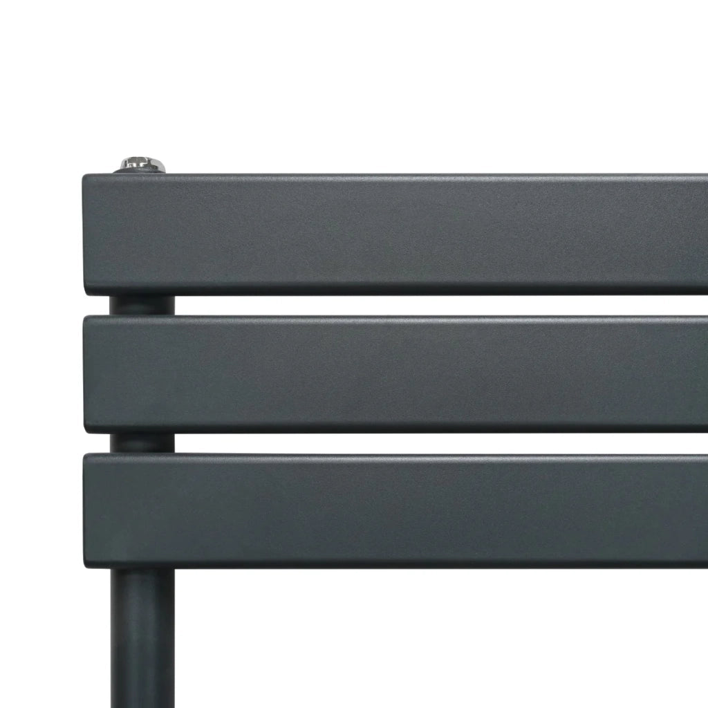 Radiatore per asciugamani design a pannello piatto 1200 x 500 mm per bagno ad incasso Grigio Antracite