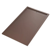 Piatto doccia in marmo resina marrone pietra cemento grid, misura 70x170
