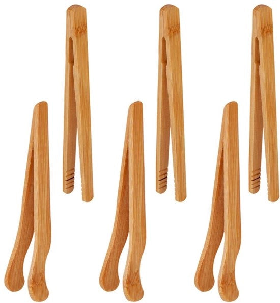 Tang per cucina in legno - Ergonomico e riciclabile - Set da 4 - Bambù