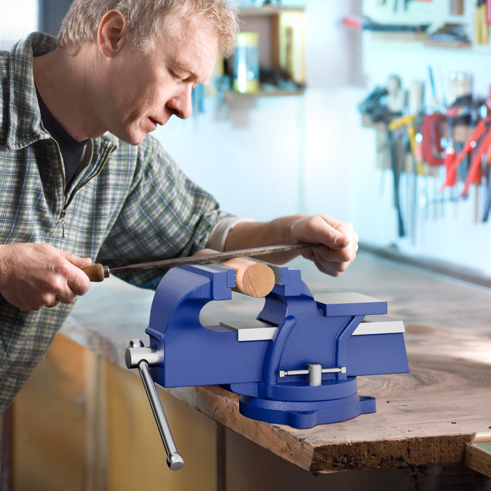 Morsa da banco Light Duty 100mm con incudine e ganascia di serraggio per sollecitazioni leggere