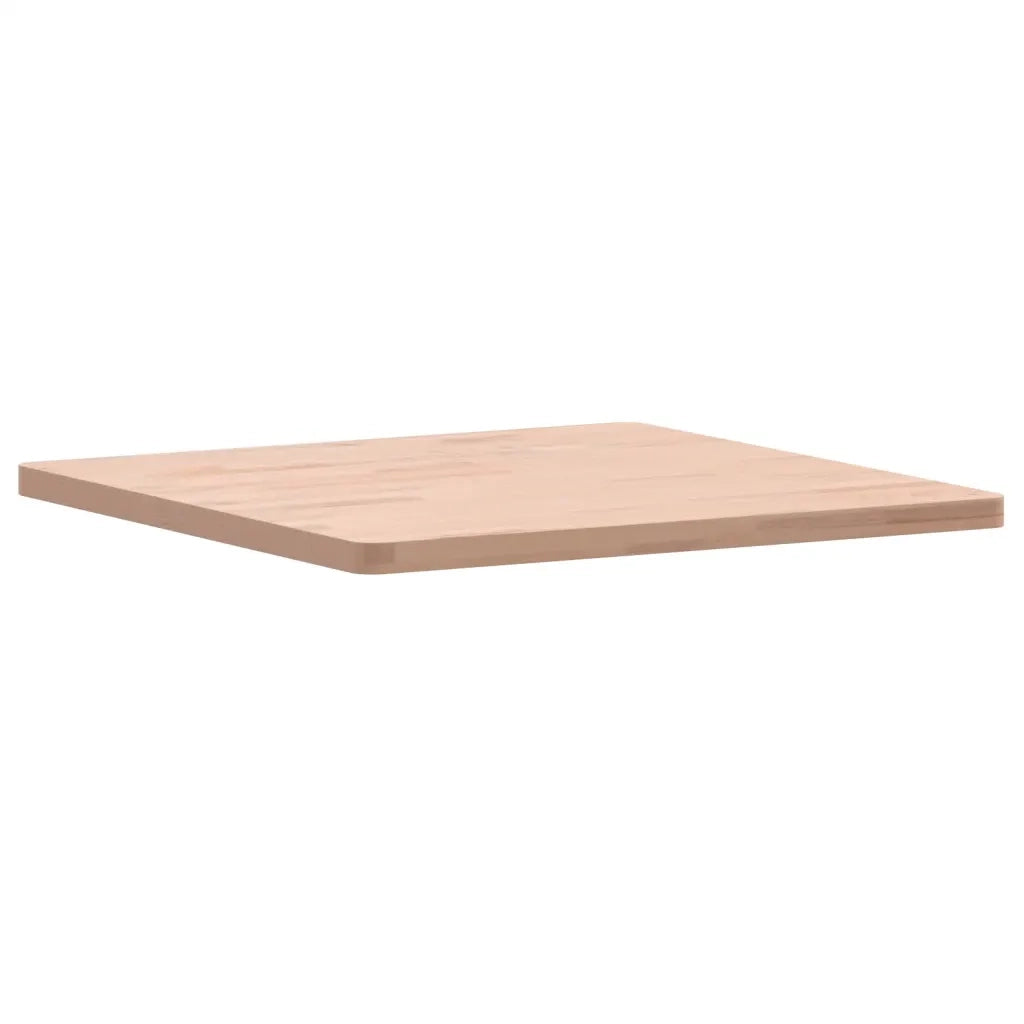 Piano per Tavolo | Superficie Tavolo | Piano Scrivania 60x60x2,5 cm Quadrato Legno Massello di Faggio