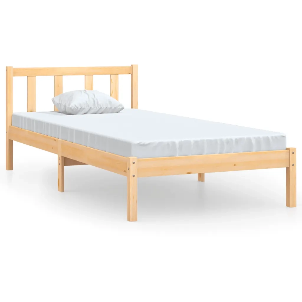 Giroletto-Struttura Letto in Legno Massello di Pino 90x190 cm Single 260720