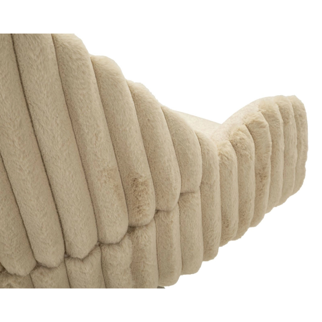 Set di 2 Sedie VKH885, Beige, Poliestere, 58x53x85 cm