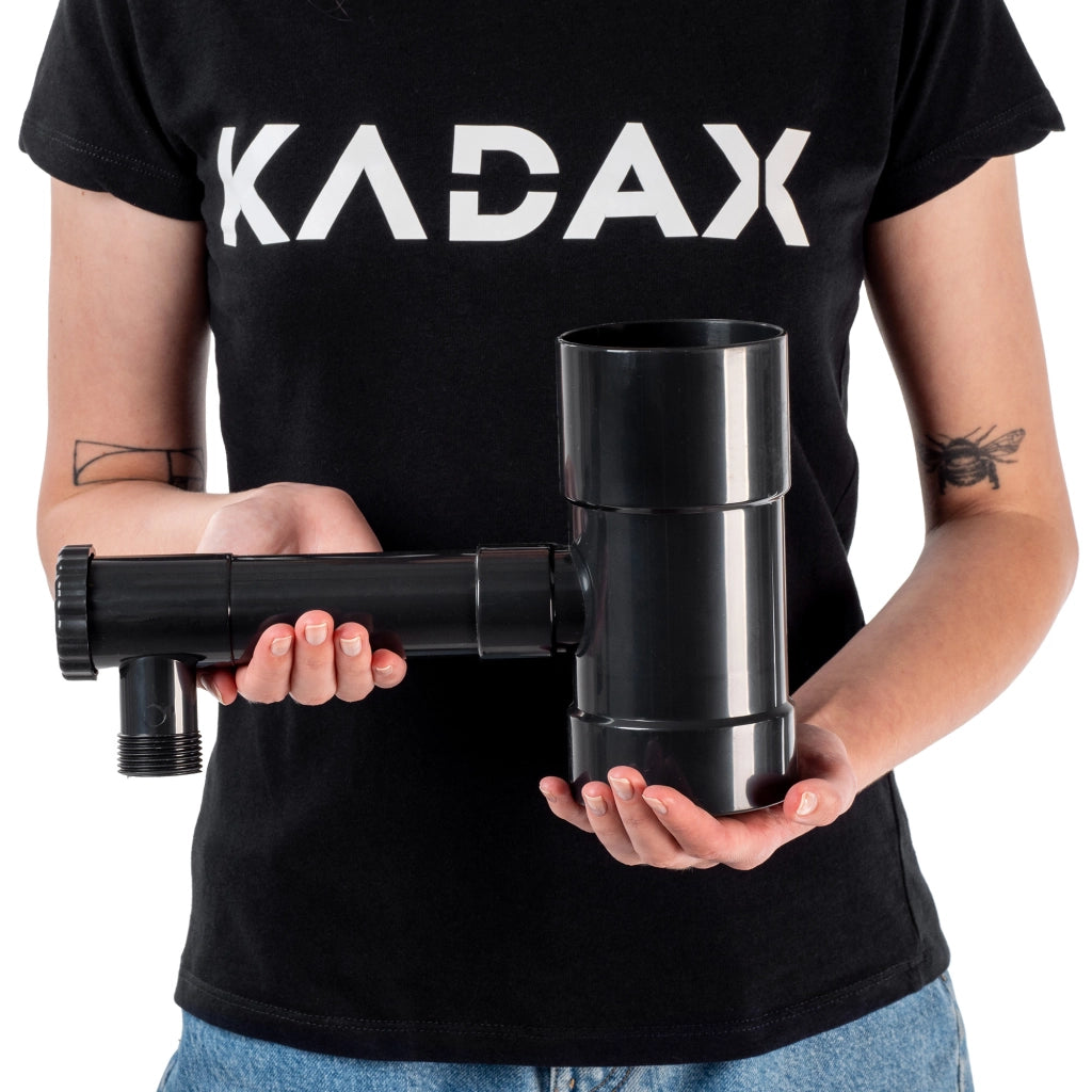 Collettore di acqua piovana KADAX con valvola di scarico da 80 mm