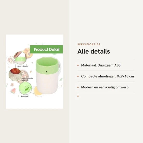 Raspatura per Frutta - Prodotto per la Sicurezza e l'Efficienza - Design Ergonomico - Moderno Utensile da Cucina - Materiale ABS - Dimensioni 9x9x13cm - Raspatura per Frutta