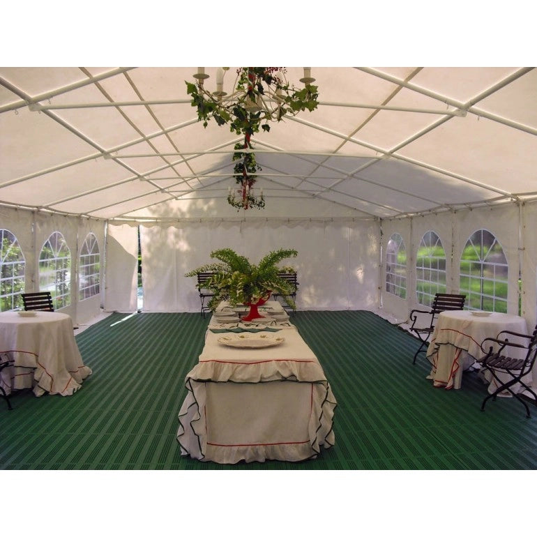 Confezione da 128 pezzi Piastrella in Plastica da Esterno e Giardino 60 x 60 cm Piena equivalente a 46 m2