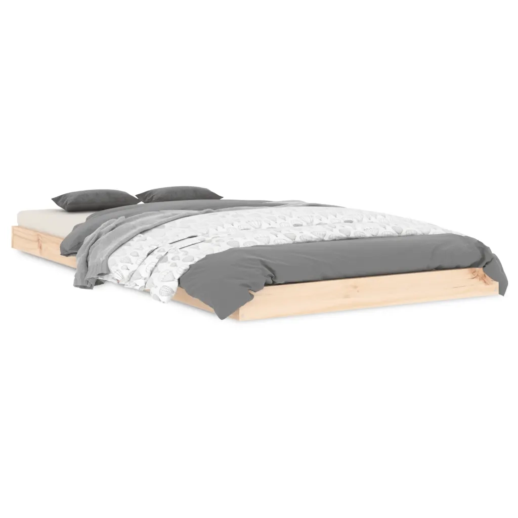 Letto singolo | Letto per adulti | Giroletto 90x190 cm Single in Legno Massello di Pino