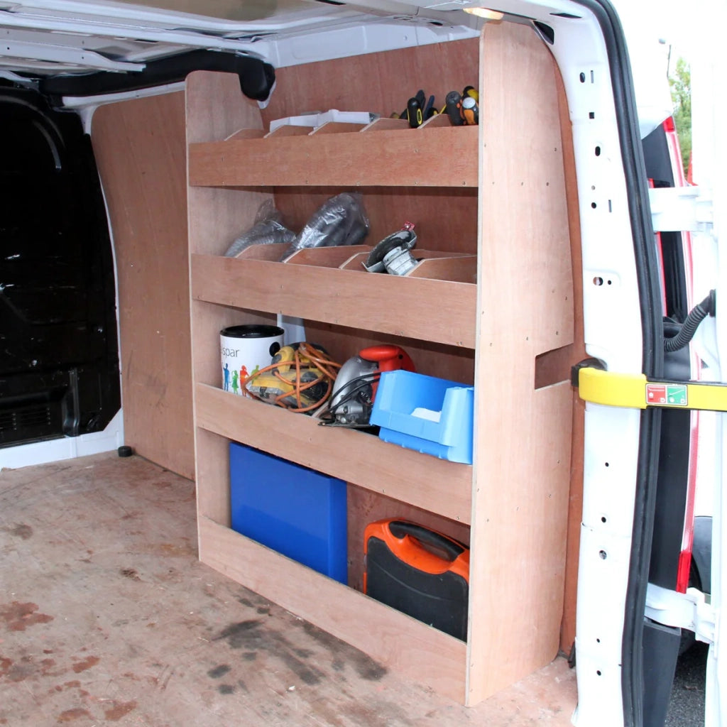 Tappezzeria Camper Furgone Grigio Argento & Scaffale per Furgone Ford Transit