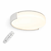 Plafoniera Tonda LED 60W Dimmerabile con Telecomando, Luce Calda Fredda e Naturale Selezionabili, 4800 Lumen, Design Moderno Bianco, Luce Soffitto Interno