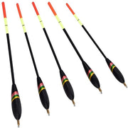 Attrezzatura per pesca - Visdobbriatore 5 pezzi - Waggler flessibile - Ideale per la pesca del pesce persico - Capacità di carico 2,5 g - Colori intensi - Adatto per mare/fiume/lago - Dobber flessibile