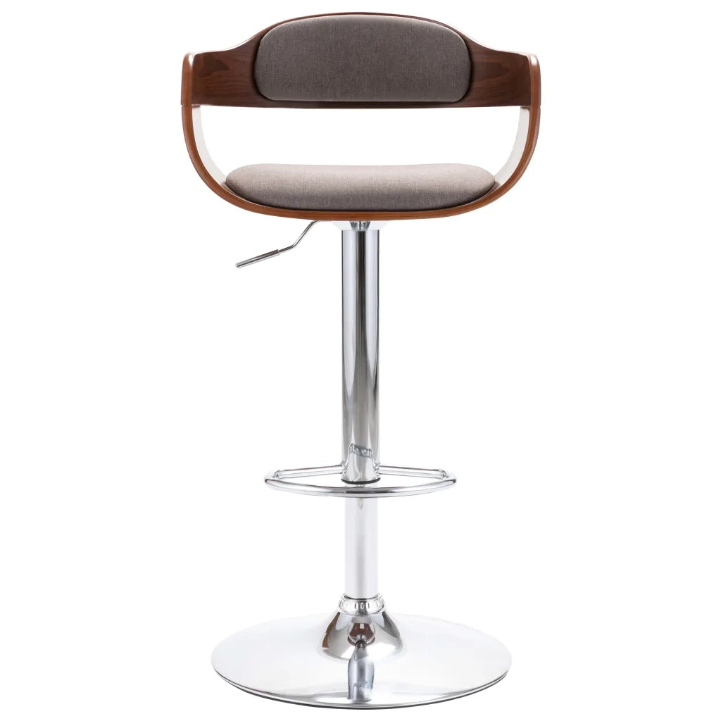 Sgabello da Bar in Compensato e Tessuto Grigio Talpa cod mxl 71029