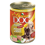 PATE' PER CANI 'SPECIAL DOG' pollo e riso - gr 400- 24 pezzi  - MONGE