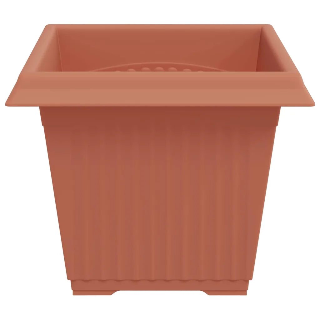 Vaso quadrato per fiori 6 pcs Rosso Mattone 33 x 33 x 26 cm 42020331
