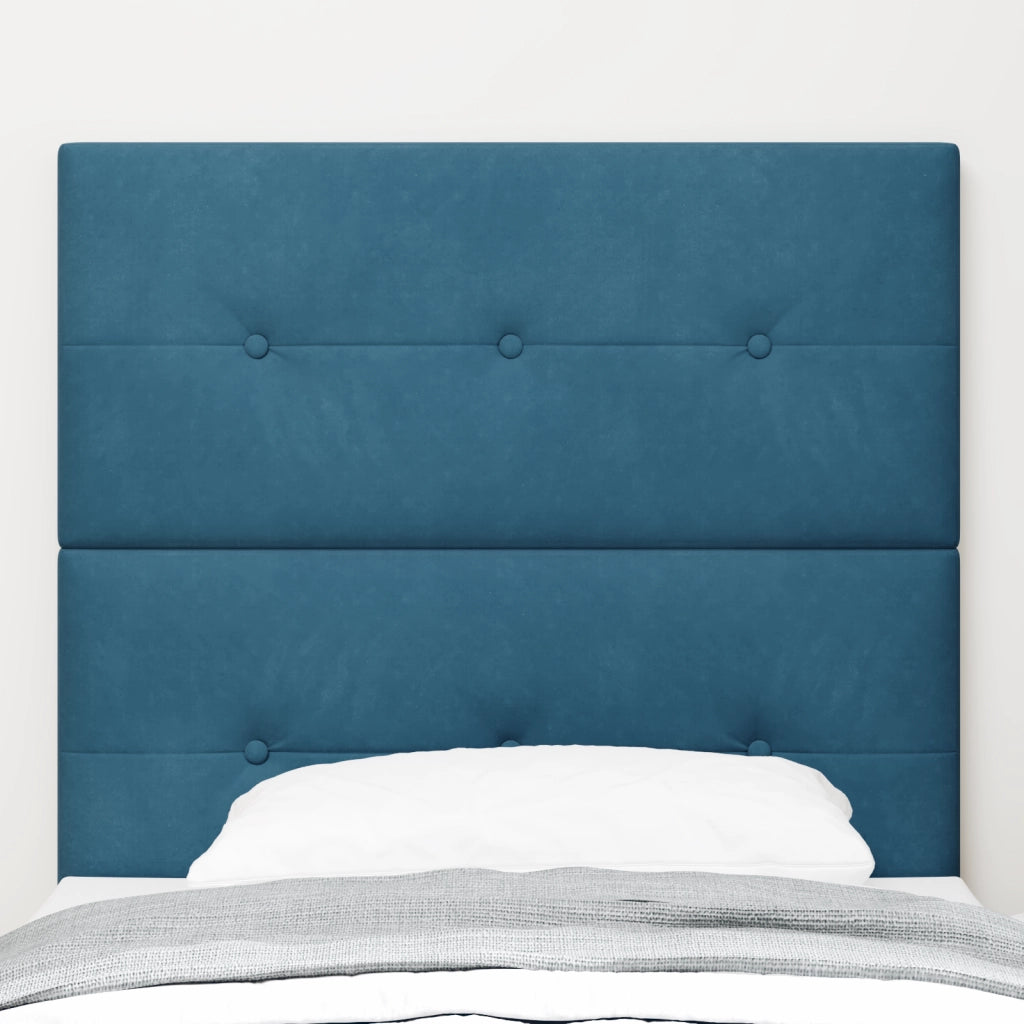 Testata LED  Blu scuro 90 cm Velluto